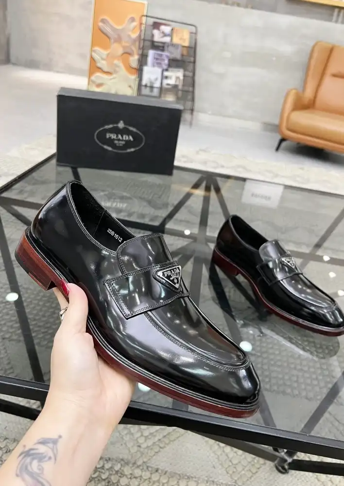 hype Prada Leather Shoes