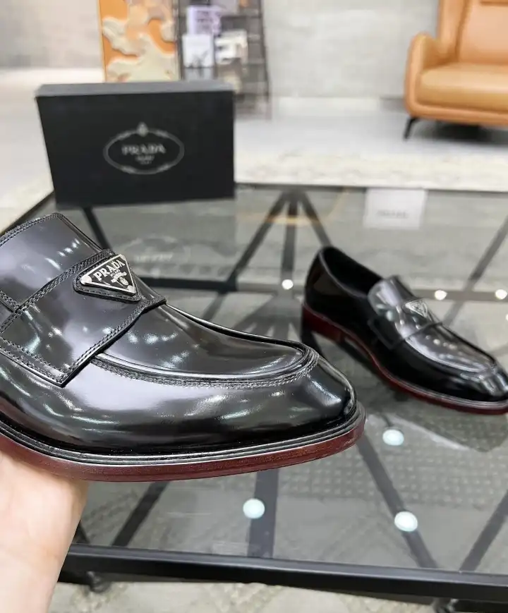 hype Prada Leather Shoes