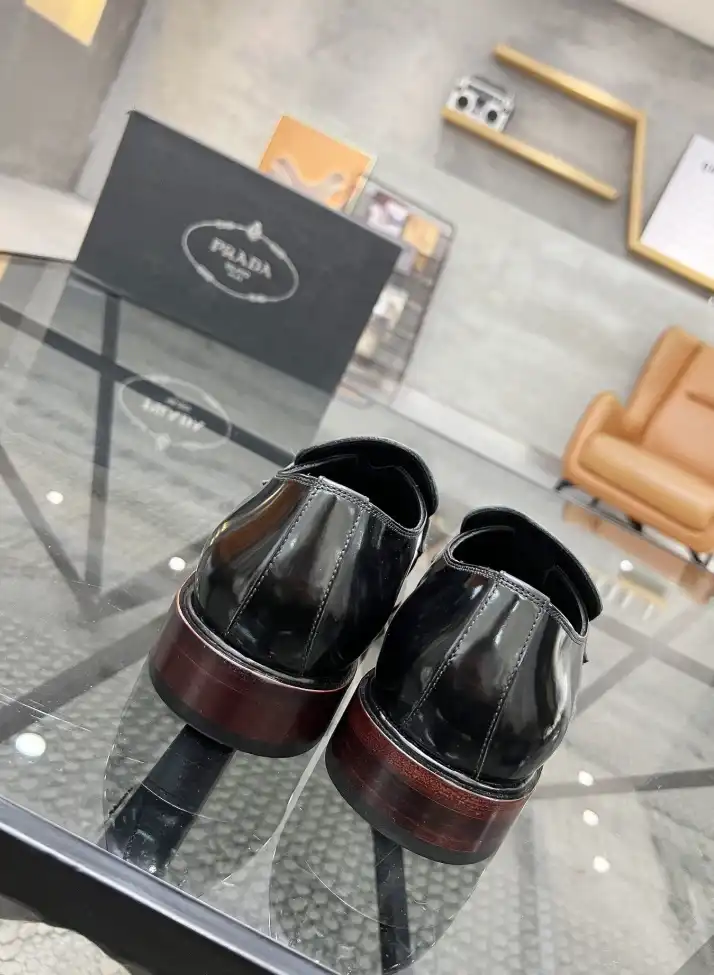 hype Prada Leather Shoes