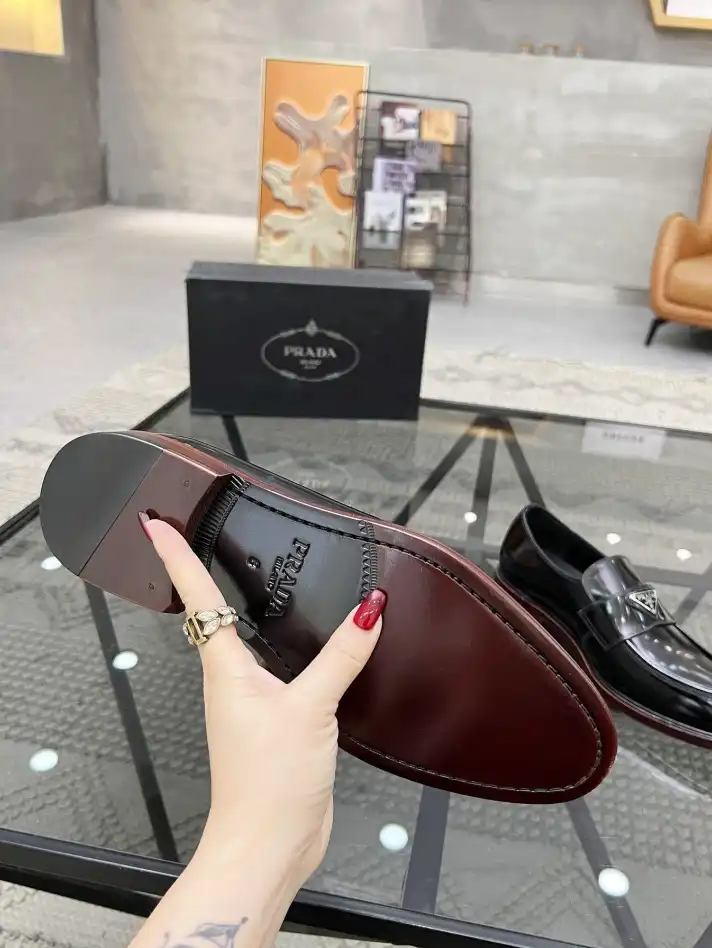 hype Prada Leather Shoes