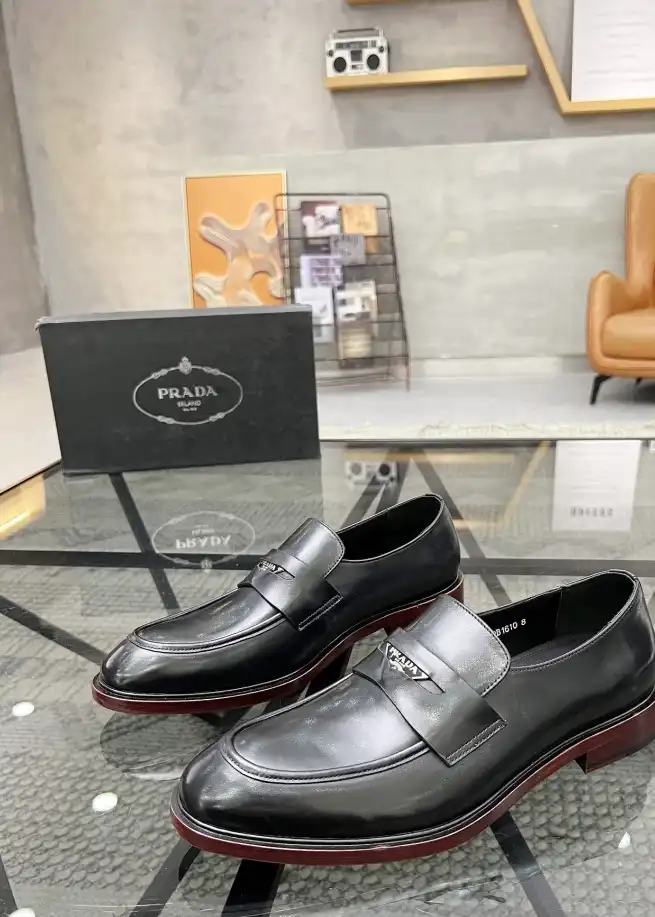 hype Prada Leather Shoes