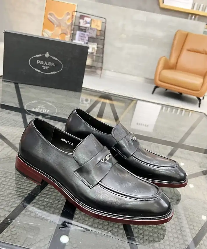 hype Prada Leather Shoes