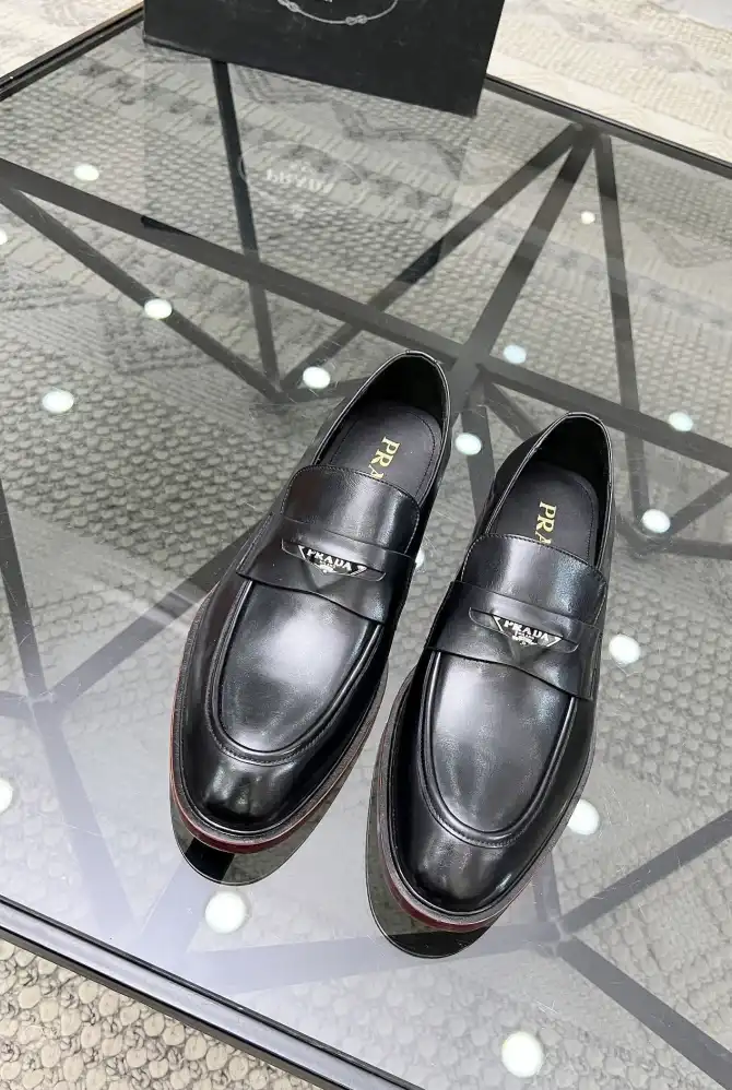 hype Prada Leather Shoes