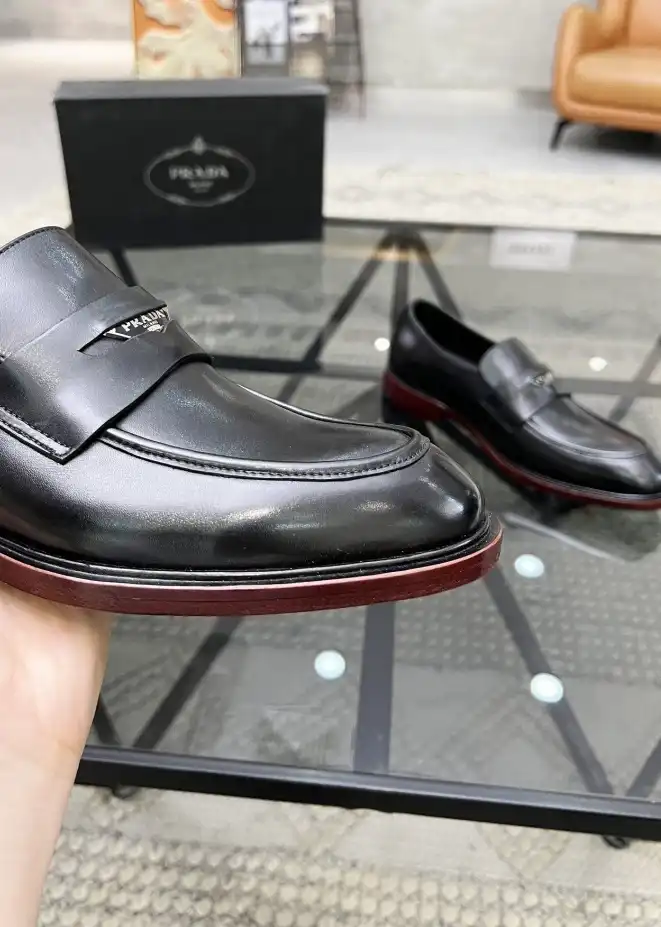 hype Prada Leather Shoes