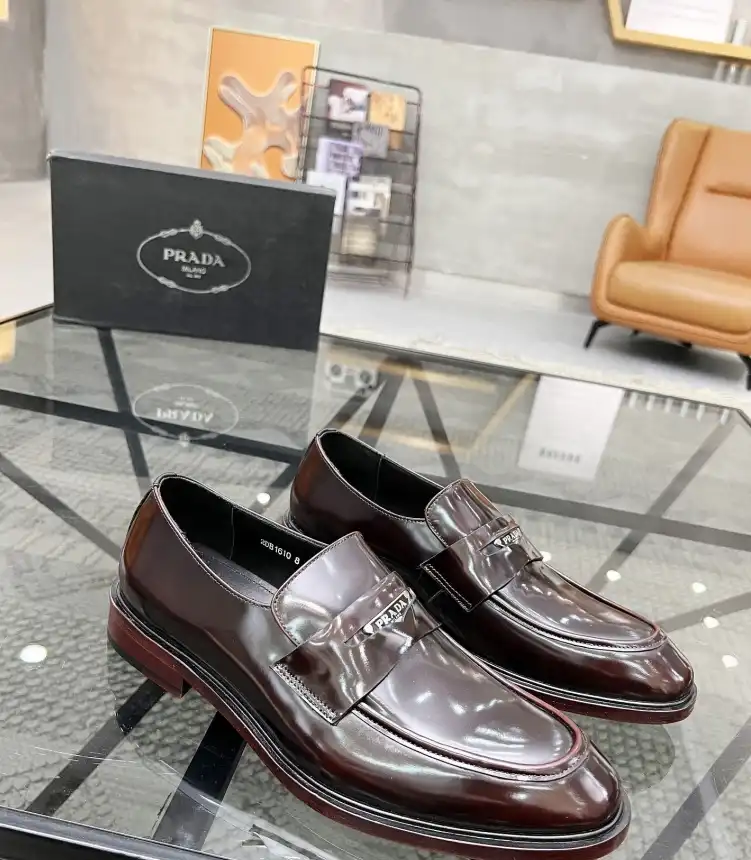 hype Prada Leather Shoes