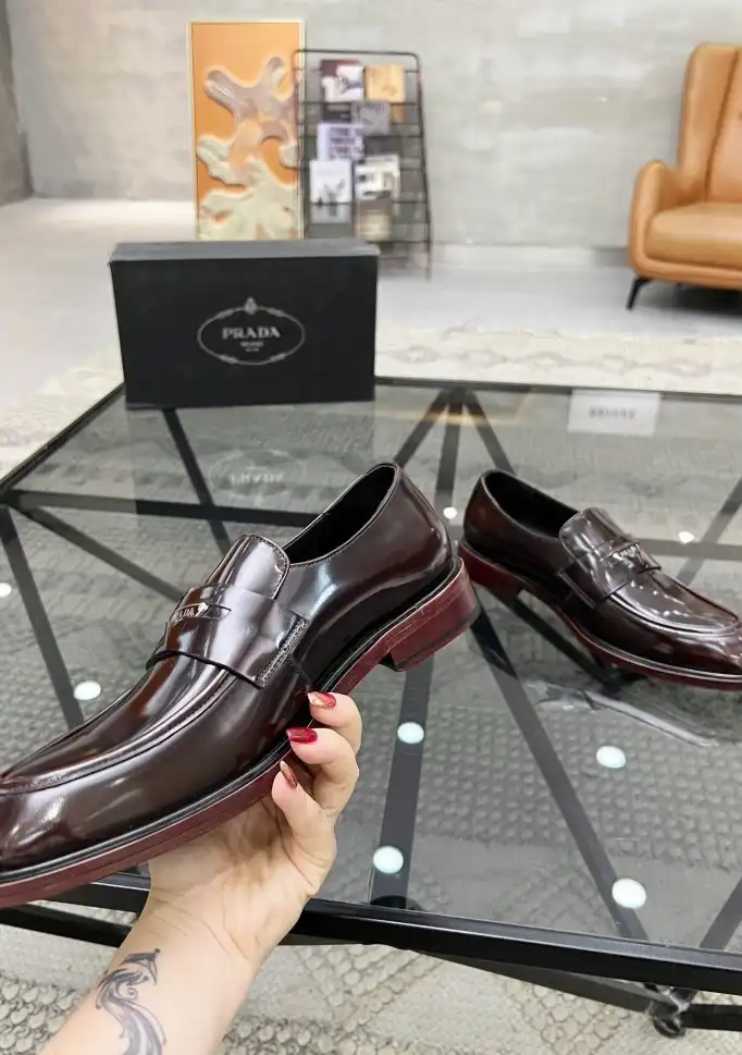 hype Prada Leather Shoes