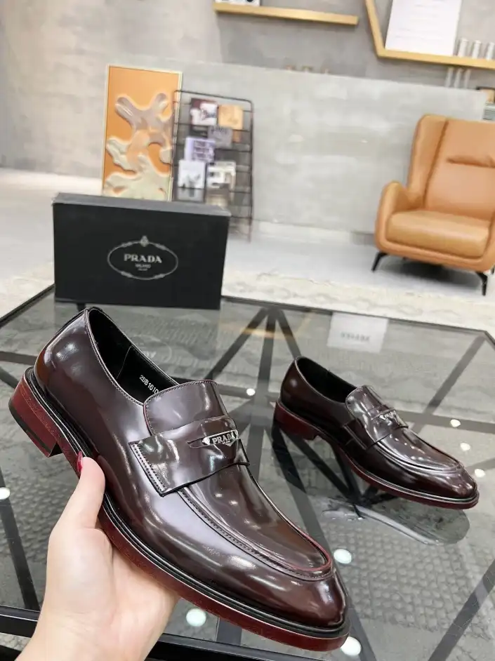 hype Prada Leather Shoes