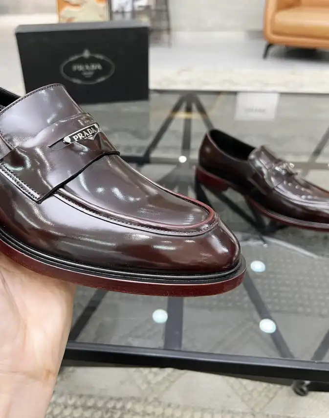 hype Prada Leather Shoes