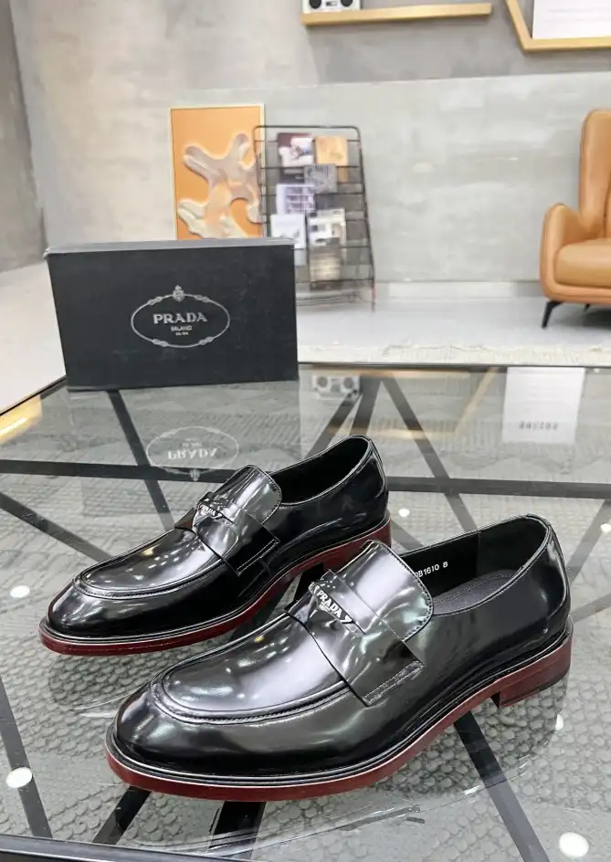 hype Prada Leather Shoes