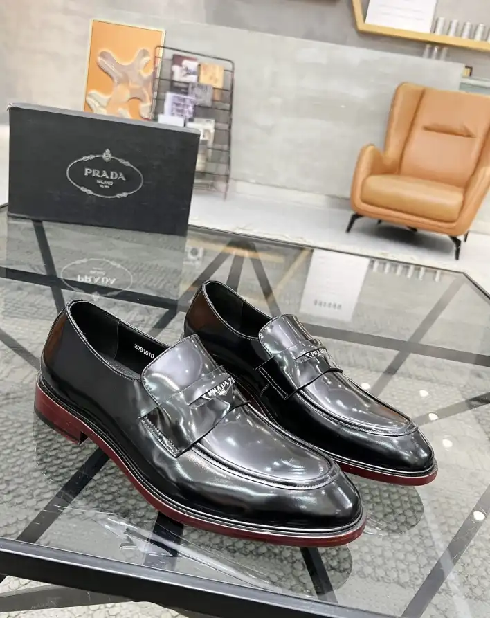 hype Prada Leather Shoes