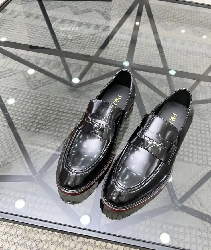 hype Prada Leather Shoes