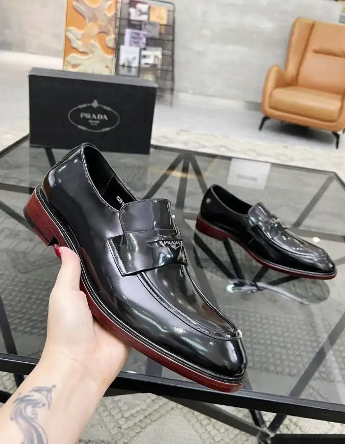 hype Prada Leather Shoes