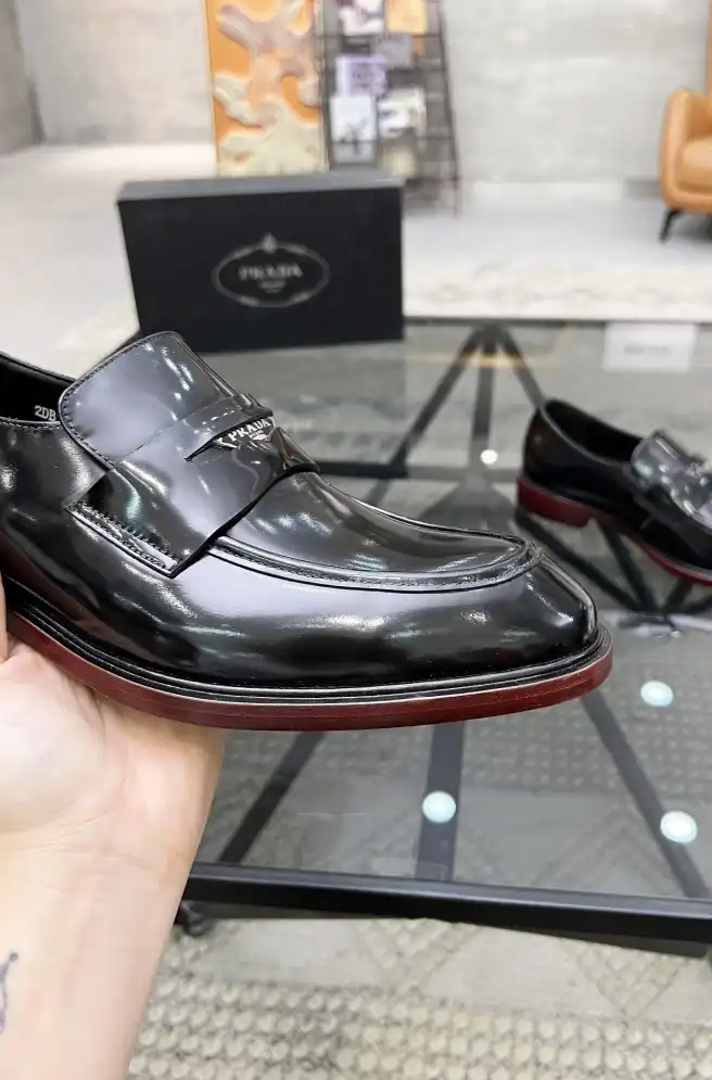 hype Prada Leather Shoes