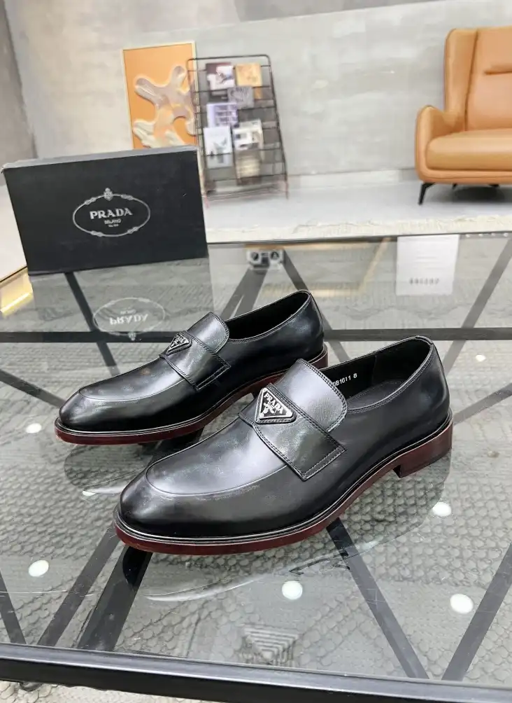 hype Prada Leather Shoes