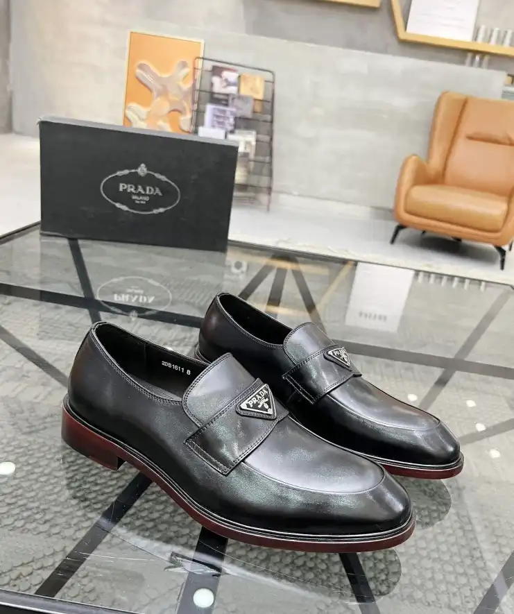 hype Prada Leather Shoes