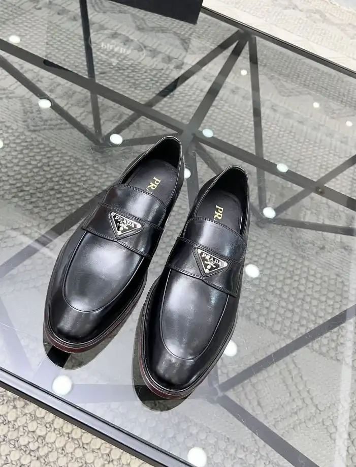 hype Prada Leather Shoes