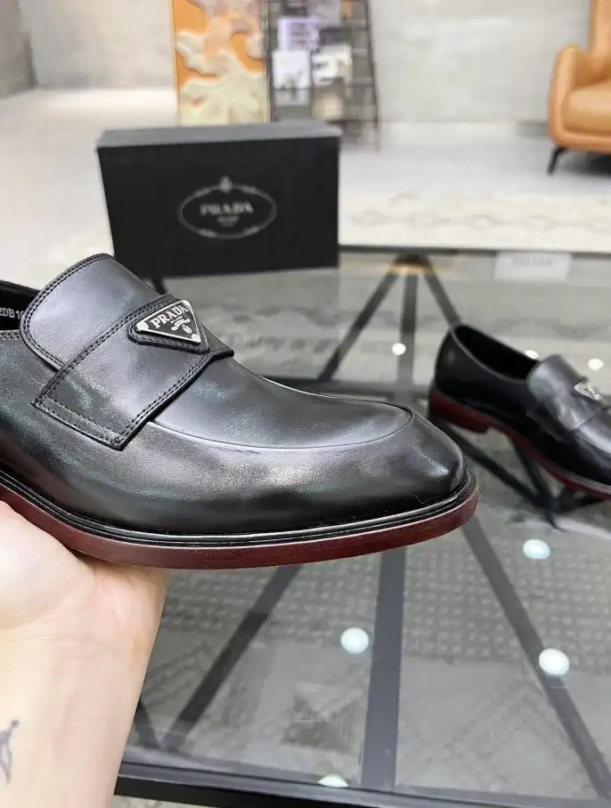 hype Prada Leather Shoes