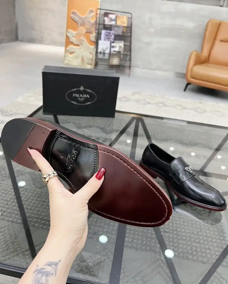 hype Prada Leather Shoes