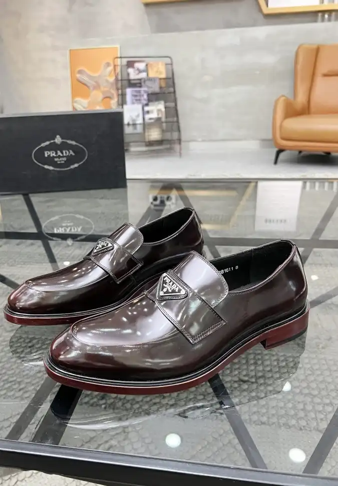 hype Prada Leather Shoes