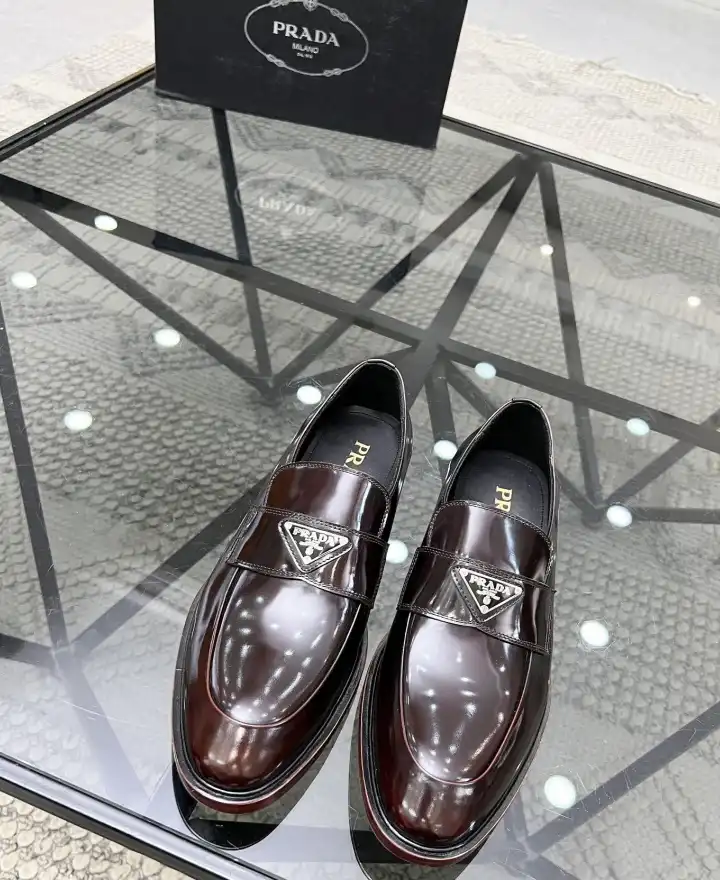 hype Prada Leather Shoes