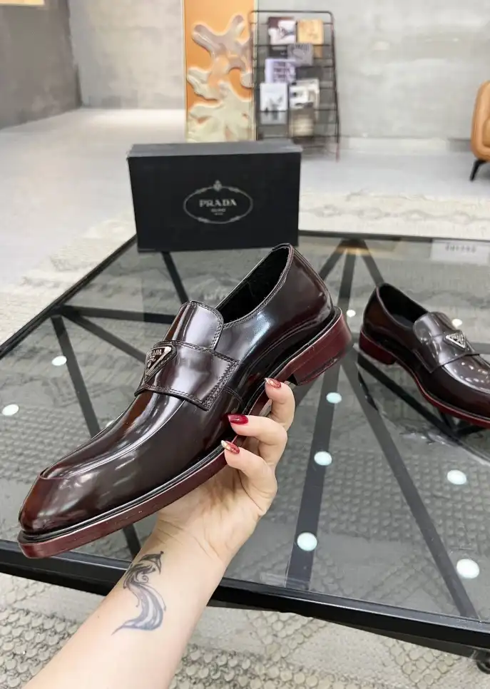 hype Prada Leather Shoes