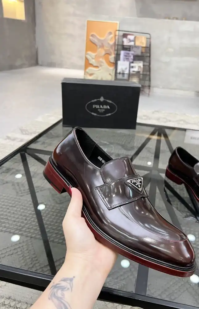 hype Prada Leather Shoes