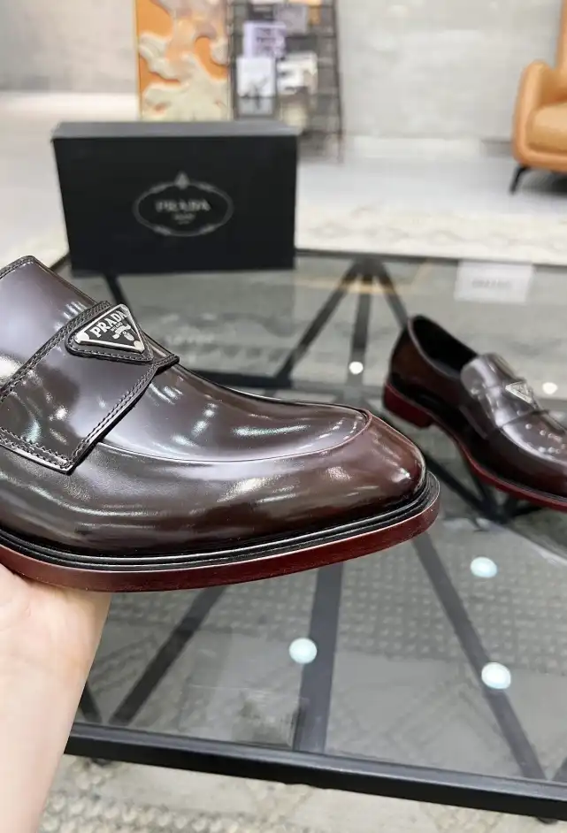 hype Prada Leather Shoes