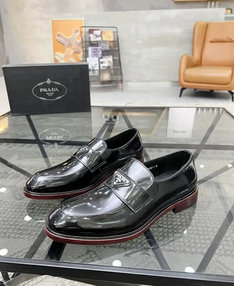 hype Prada Leather Shoes