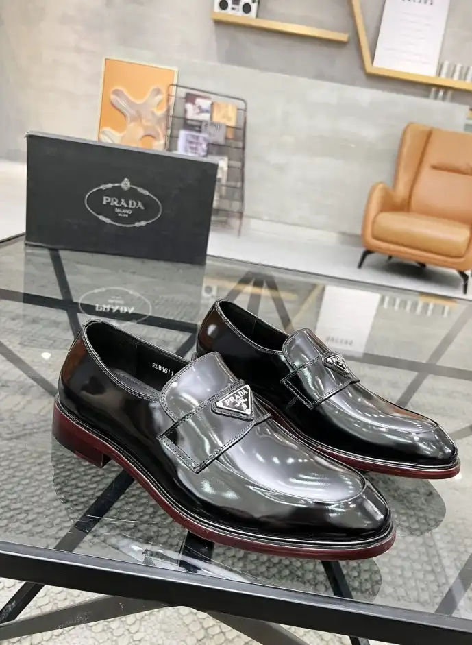 hype Prada Leather Shoes