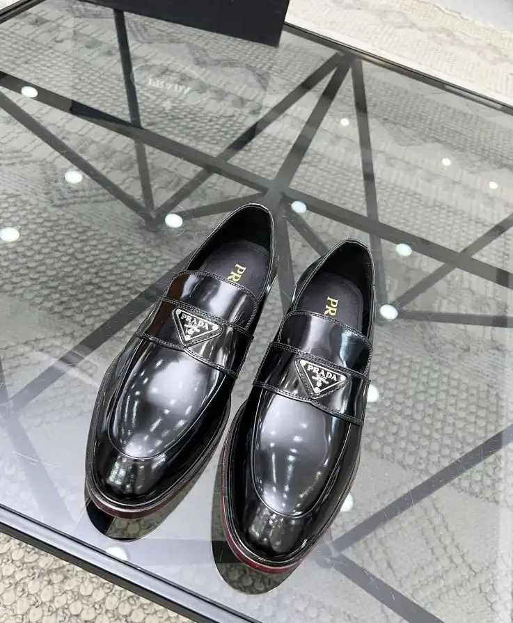 hype Prada Leather Shoes