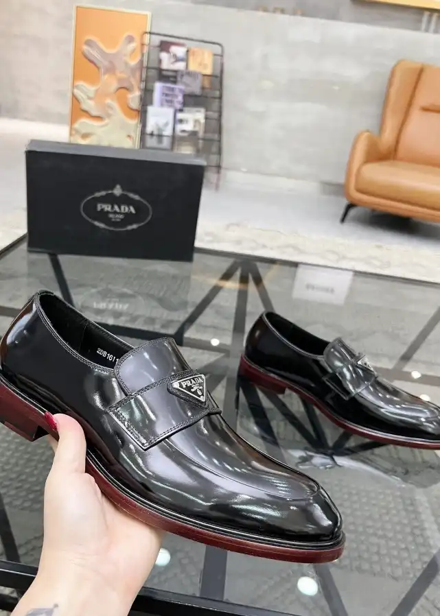 hype Prada Leather Shoes