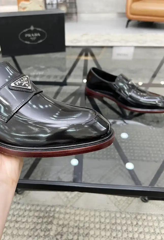 hype Prada Leather Shoes