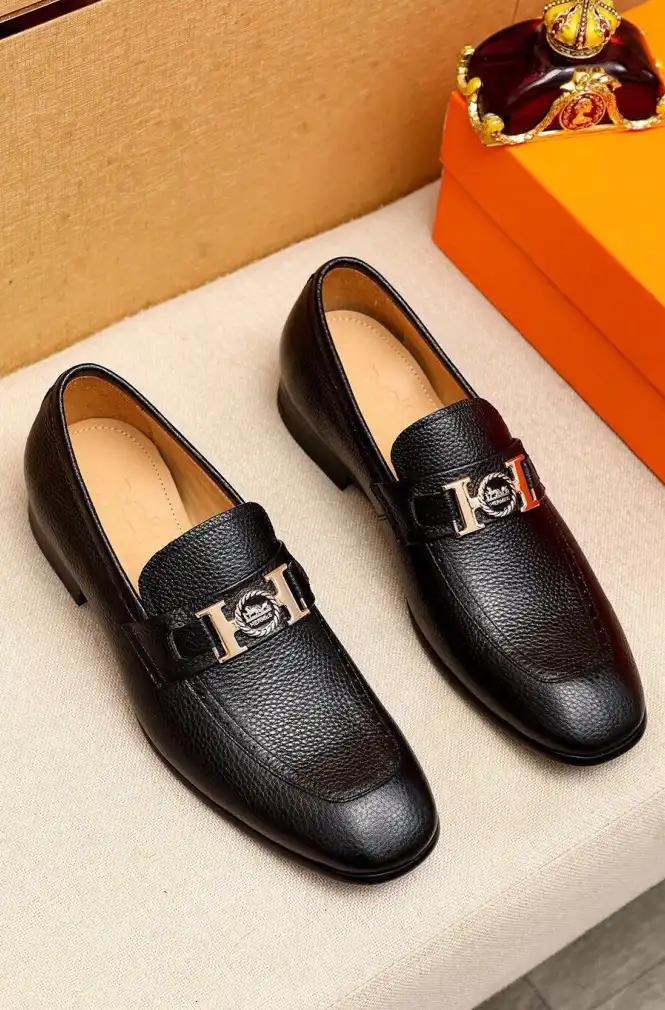 hype Hermes Leather Shoes