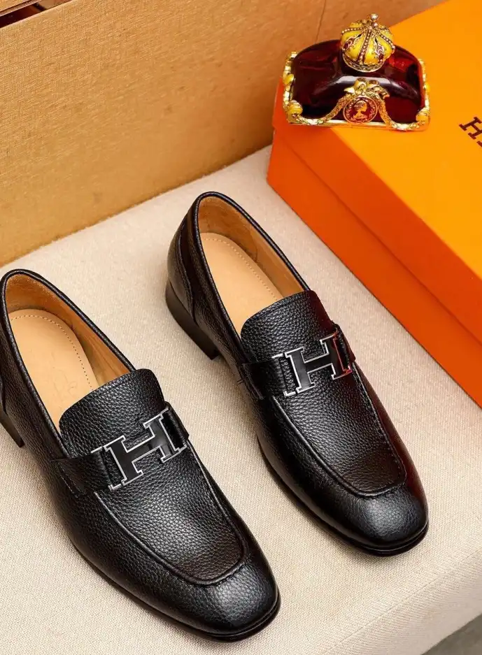 hype Hermes Leather Shoes