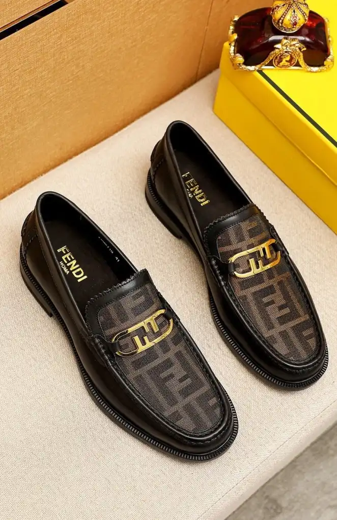 hype Fendi Leather Shoes