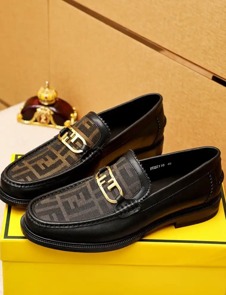 hype Fendi Leather Shoes