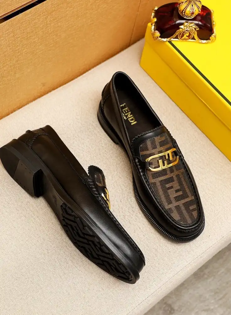 hype Fendi Leather Shoes