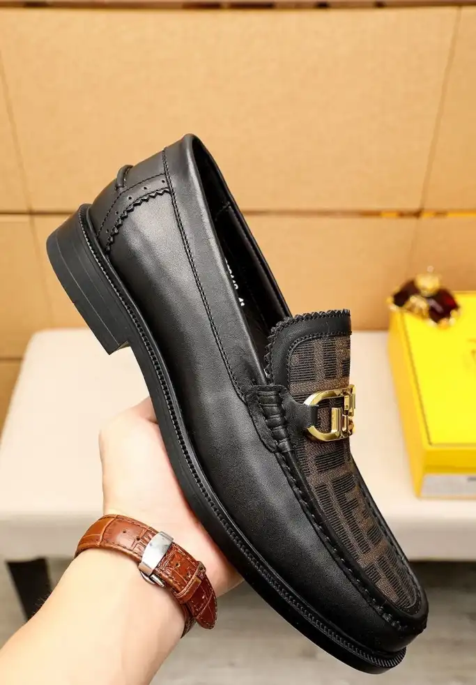 hype Fendi Leather Shoes