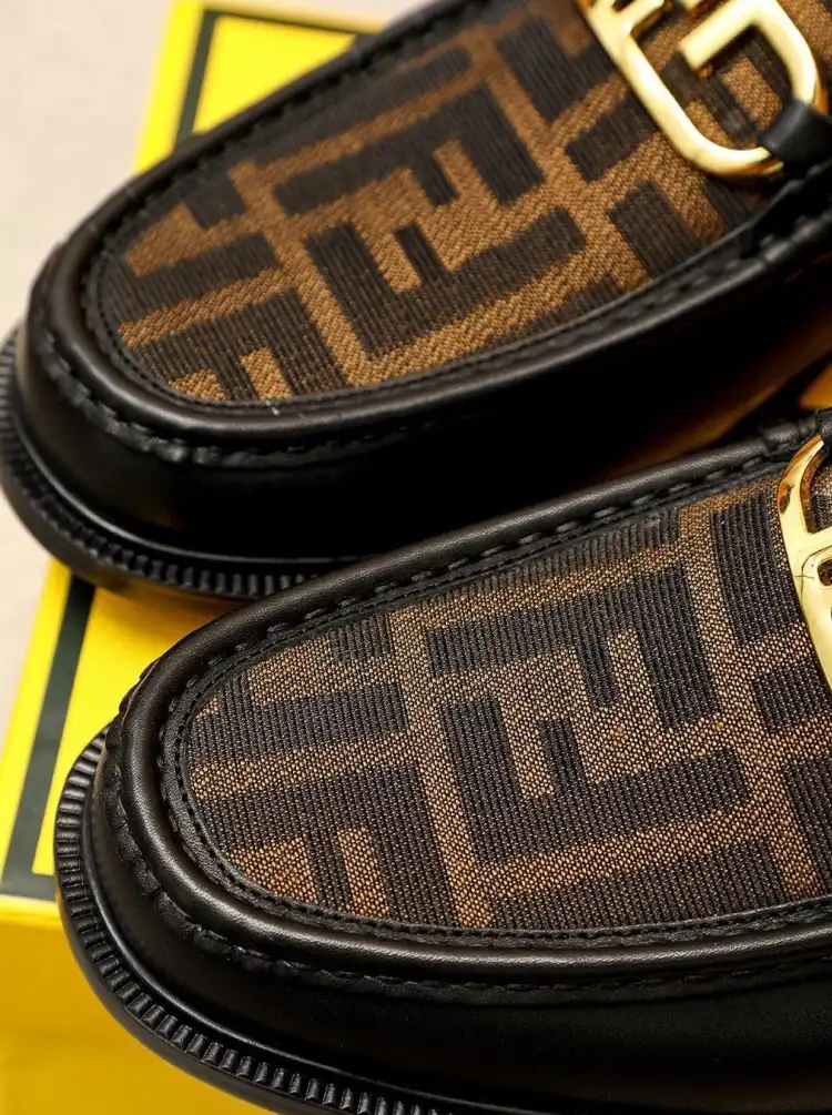 hype Fendi Leather Shoes