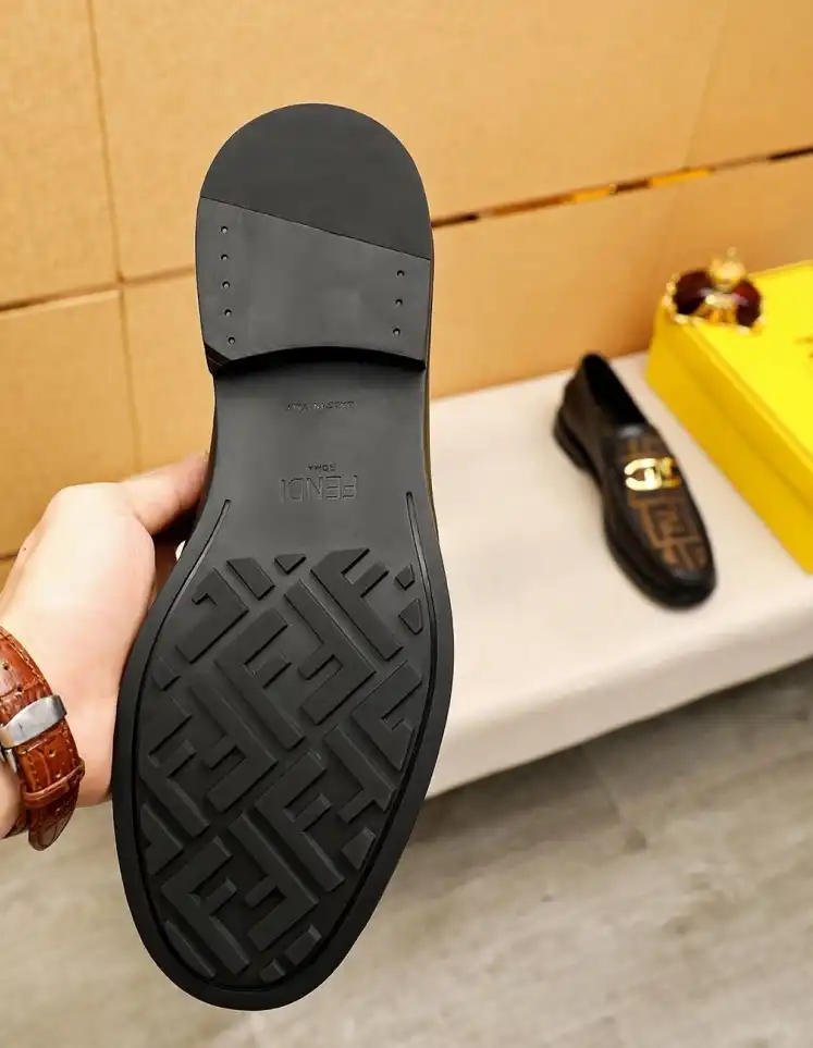 hype Fendi Leather Shoes