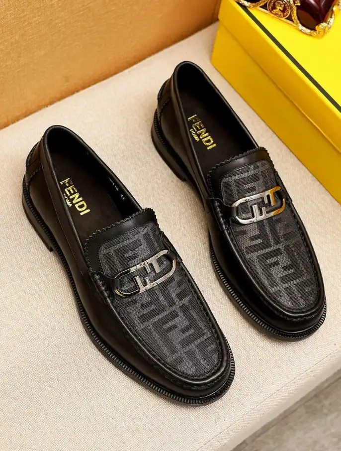 hype Fendi Leather Shoes