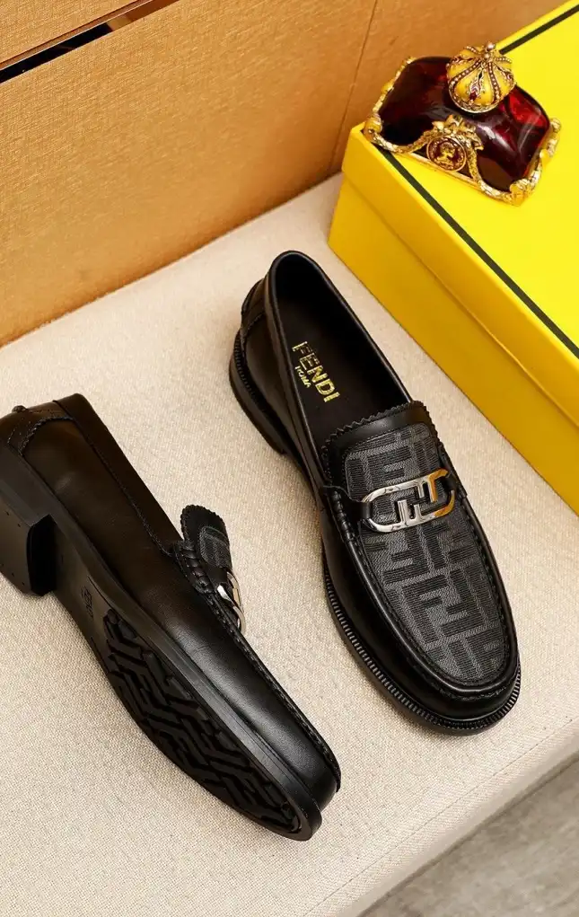 hype Fendi Leather Shoes