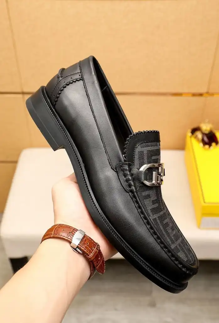 hype Fendi Leather Shoes