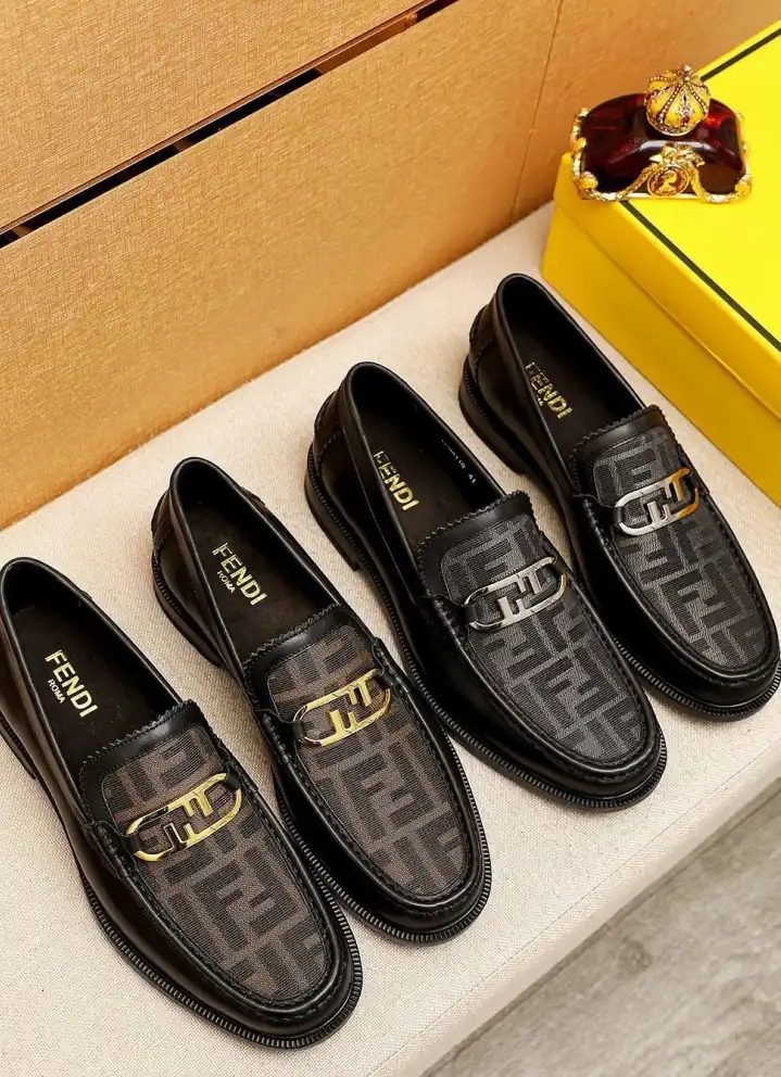 hype Fendi Leather Shoes