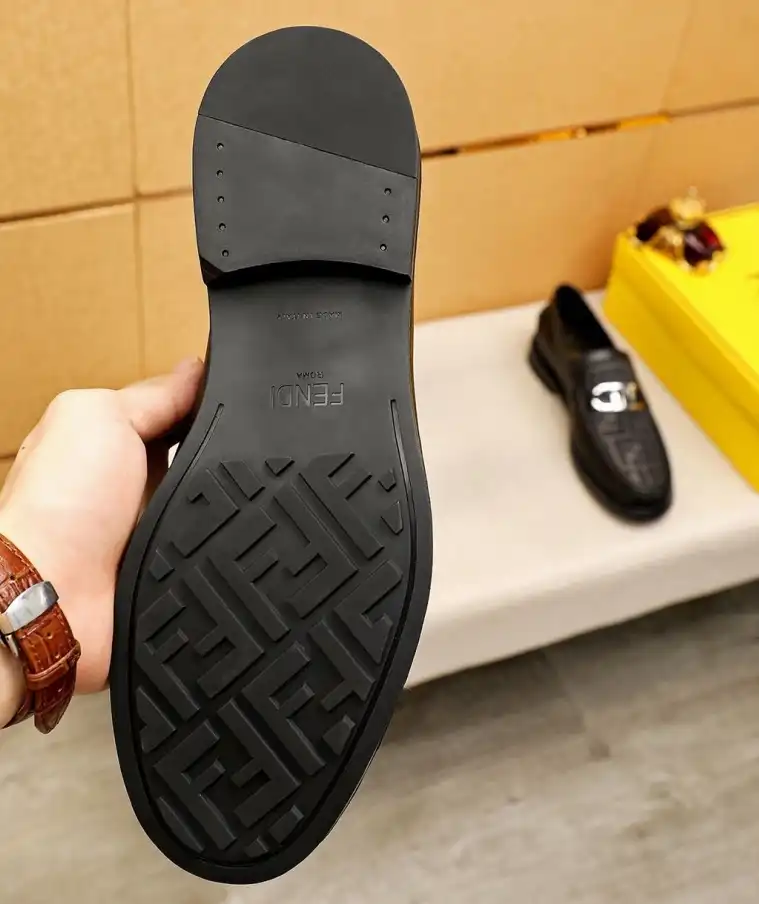 hype Fendi Leather Shoes