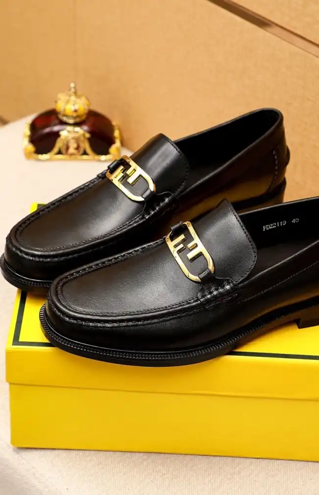 hype Fendi Leather Shoes