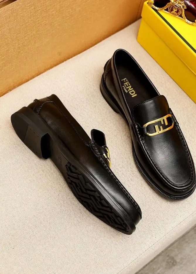 hype Fendi Leather Shoes