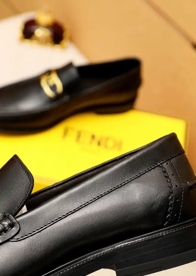 hype Fendi Leather Shoes