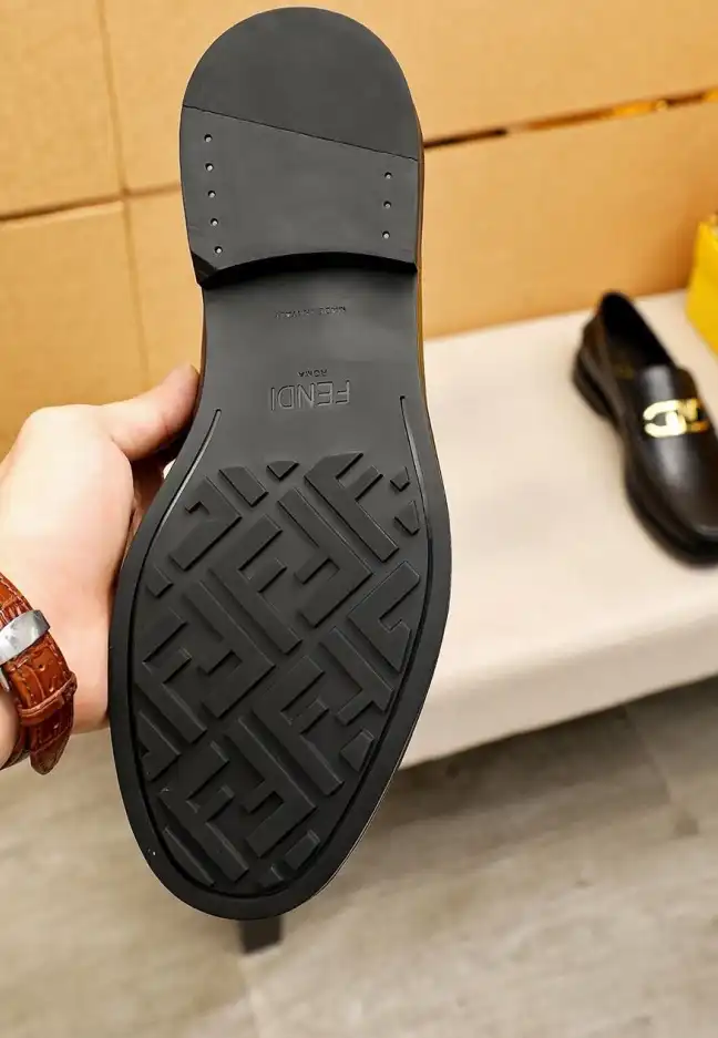 hype Fendi Leather Shoes