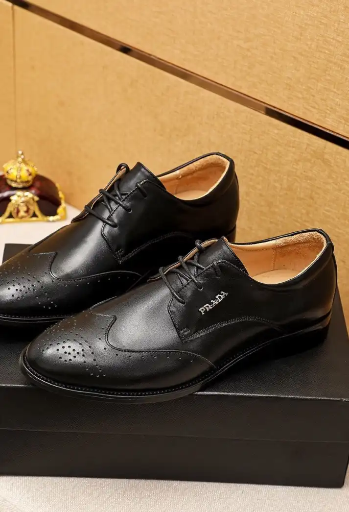 hype Prada Leather Shoes